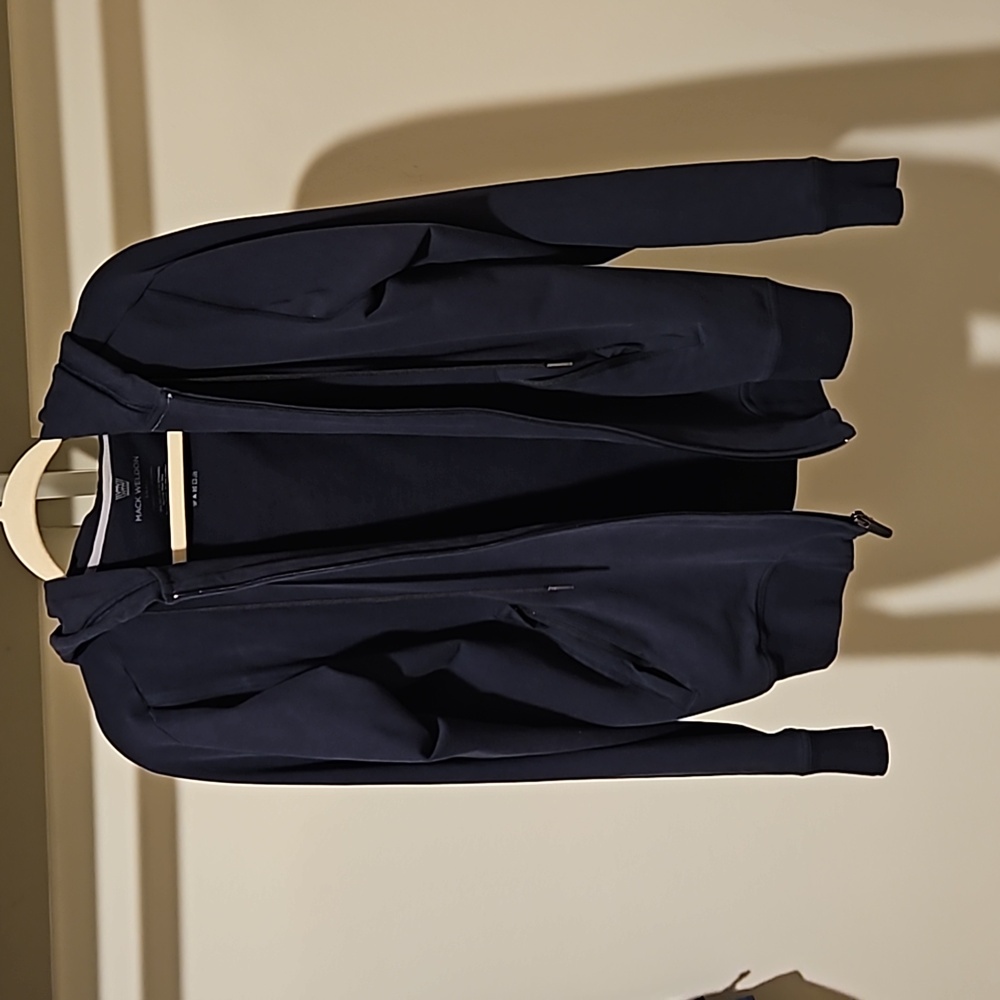 Mack Weldon Navy Full Zip Hoodie